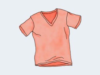 Camiseta de cuello en V